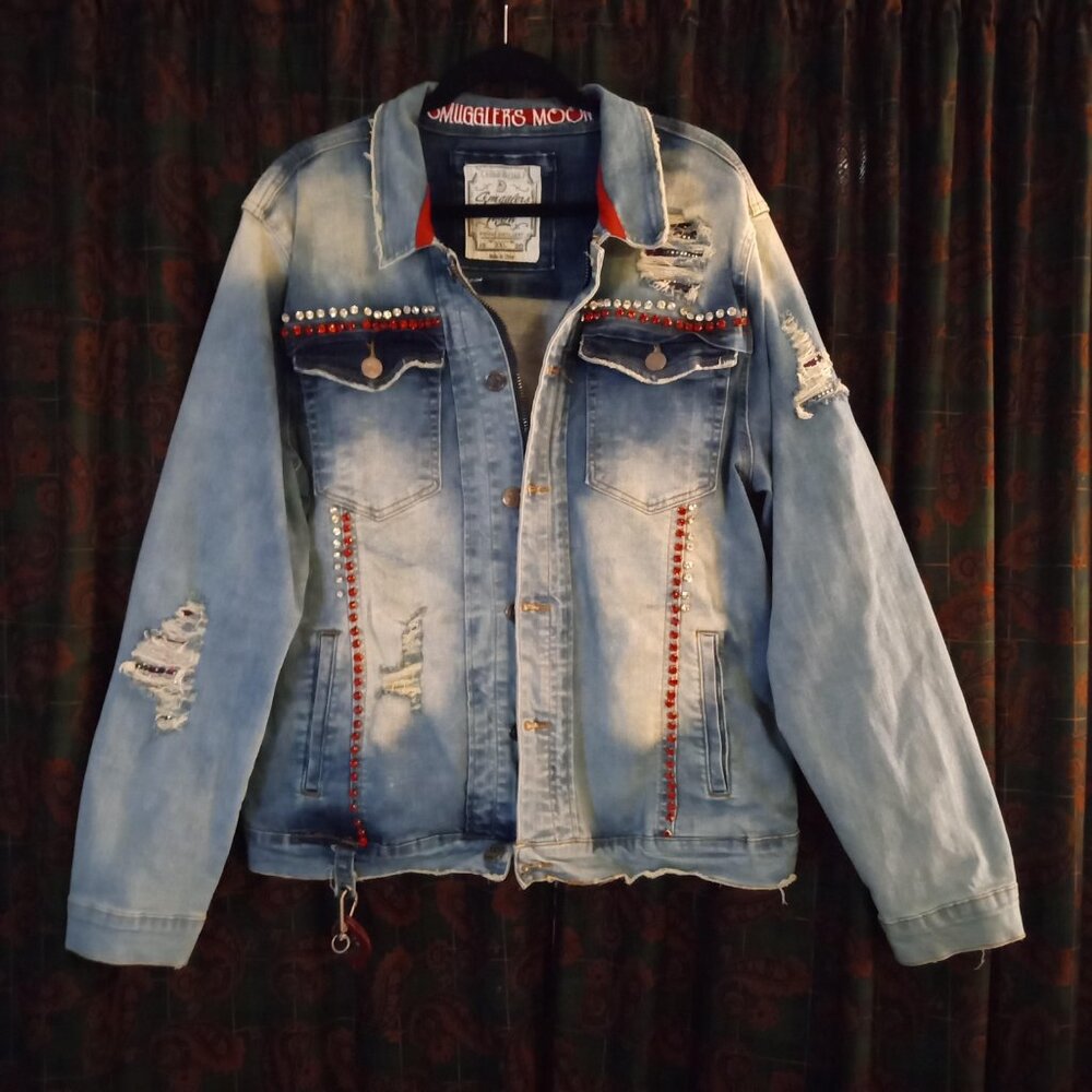 "SMUGGLERS MOON" DENIM JEAN JACKET - SIZE 2XL - NWOT